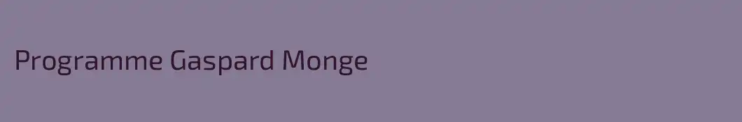 Programme Gaspard Monge